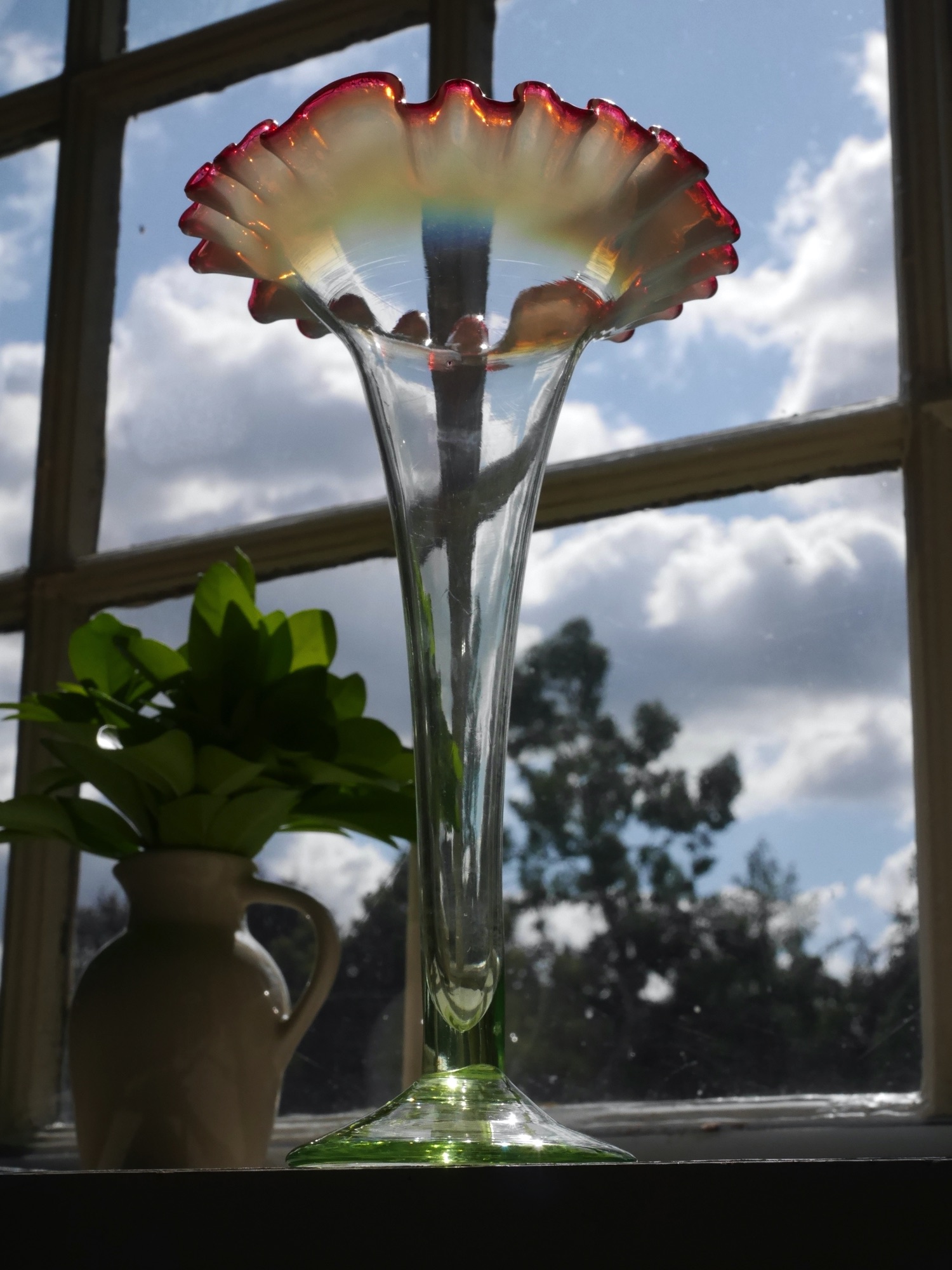国内運費免費 ヴァセリンガラス 花瓶 オブジェ 花瓶